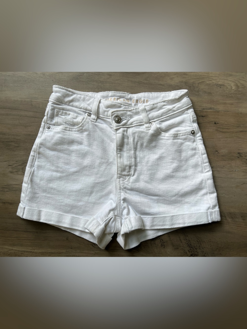 American Eagle Outfitters White Denim Shorts